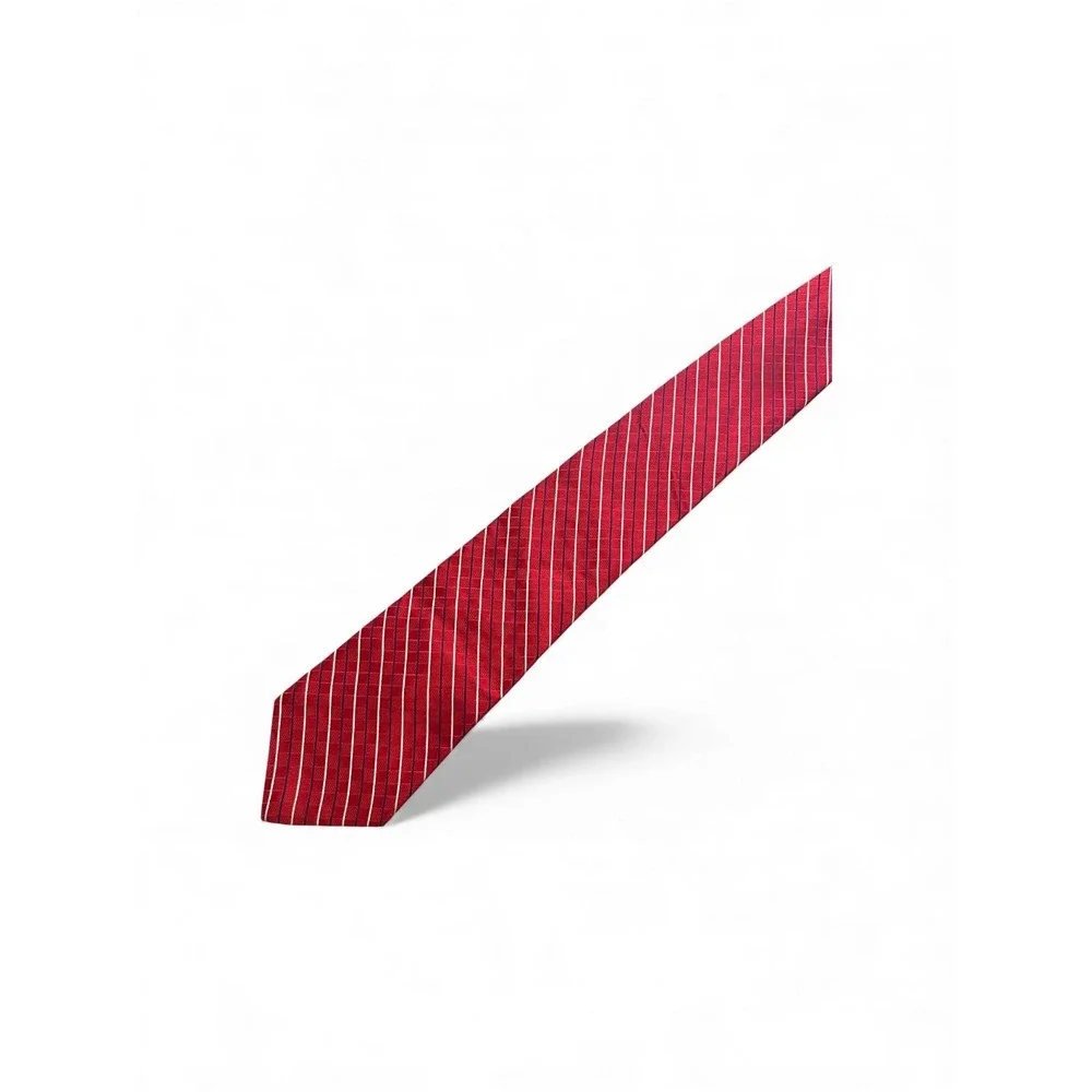 Tommy Hilfiger 100% Silk Tie 58x3.5 Red White‎ Blue Made In USA